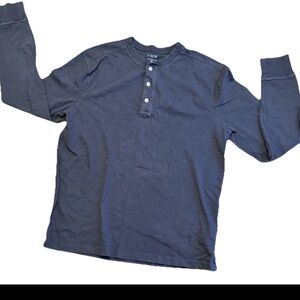 J. Crew Men's Gray Long Sleeve Henley L